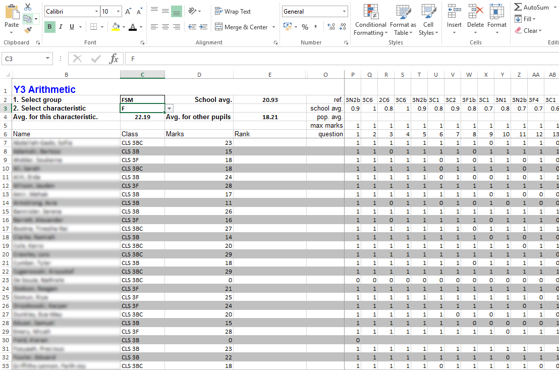 Reports in Excel